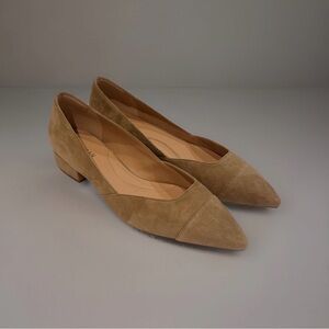 Cole Haan Women’s Suede Block Heel Pumps Tan Nude Size 8B New